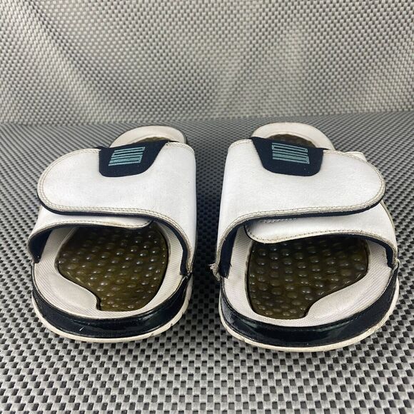 Jordan Hydro Emerald Slide Sandals Flip Flops Mens Size 9 White Open Toe
